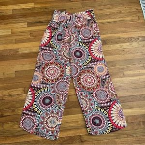 Xhilaration Tie Waist Wide Leg Pant sz L